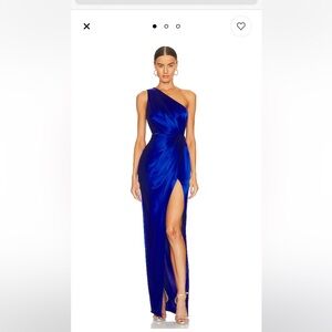 SAU LEE Preston Dress in Egyptian Blue / worn once